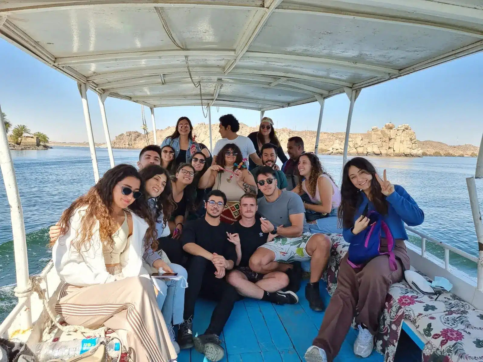 Canaria Travel guests enjoying a Nile boat experience in Aswan